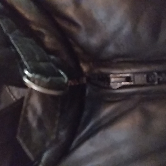 Men's goose down leather coat - Picture 10 of 14